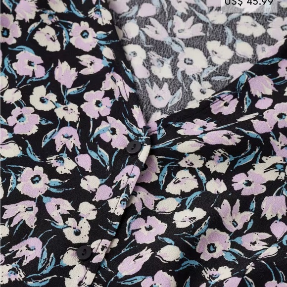 Mango flowered blouse NWT - Picture 4 of 6